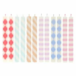 Bougies à motifs - Set de 12