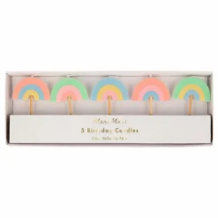 Bougies Arc-en-ciel - Set de 5