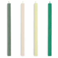 Bougies carrées - Set de 4 | Vert