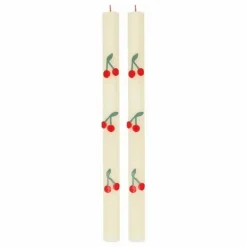 Bougies Cherry - Set de 2