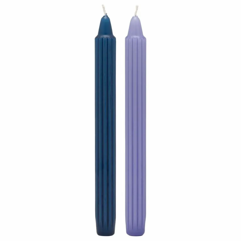 Bougies Cleo - Set de 2 | Bleu