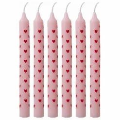 Bougies Cœurs - Set de 2 | Rose