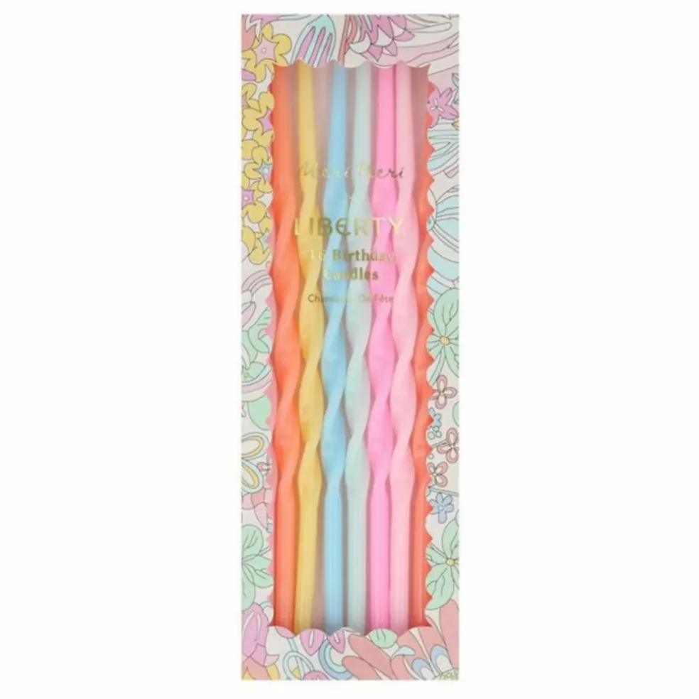 Bougies d'anniversaire - Meri Meri x Liberty - Set de 16