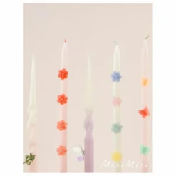 Bougies Fleurs - set de 2 | Pastel