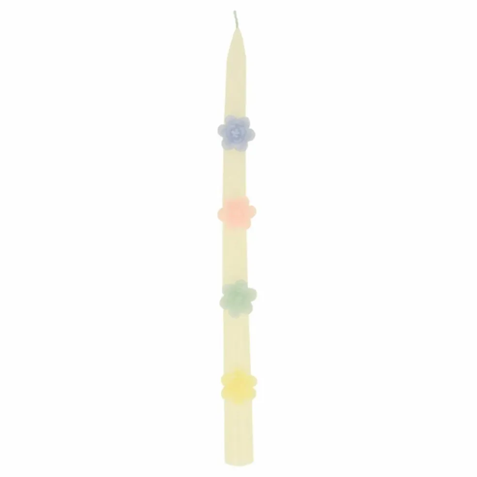 Bougies Fleurs - set de 2 | Pastel