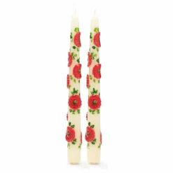 Bougies Flower - Set de 2