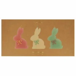 Bougies Lapin - Set de 3 | Pastel