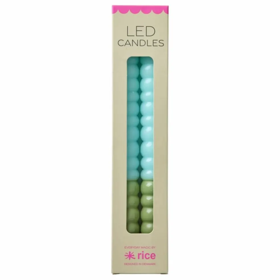 Bougies LED - Set de 2 | Rose pâle