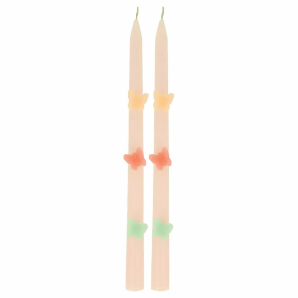 Bougies Papillons - set de 2