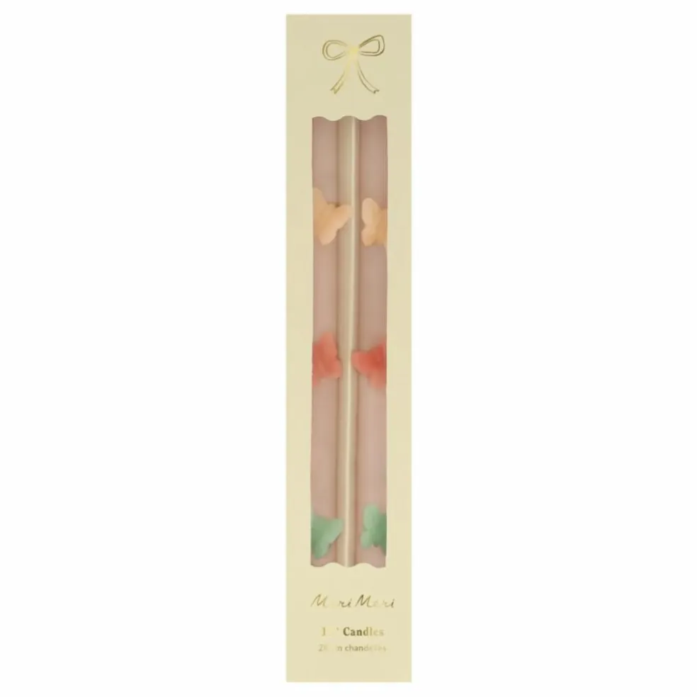 Bougies Papillons - set de 2