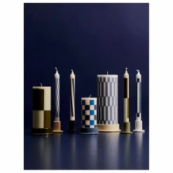 Bougies Pattern - Set de 4 | Crème
