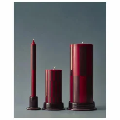 Bougies Pattern - Set de 4 | Rouge