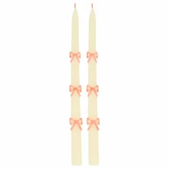 Bougies Pink Bow - Set de 2