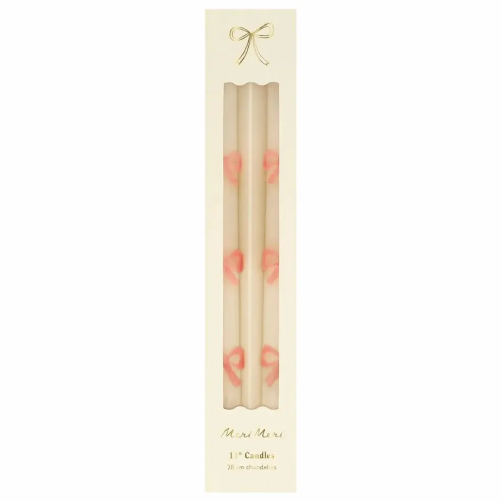 Bougies Pink Bow - Set de 2