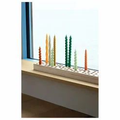 Bougies Spiral - Set de 6 | Jaune vert