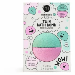 Boule de bain duo rose & vert lagon