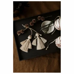 Boule de noël Anges en jute - Set de 2