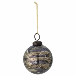 Boule de Noël Bibelot en verre | Gris