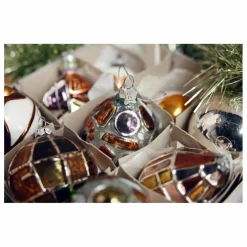 Boule de Noël bijoux ovale en verre