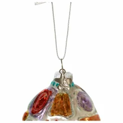 Boule de Noël bijoux ovale en verre