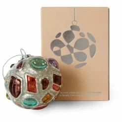 Boule de Noël bijoux ronde en verre