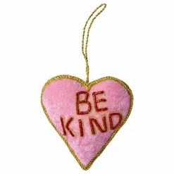 Boule de Noël Cœur Be Kind | Rose