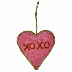 Boule de Noël Cœur Xoxo | Rose