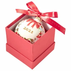 Boule de noël en porcelaine 2022