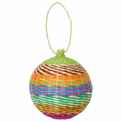 Boule de noël Jipi en rotin