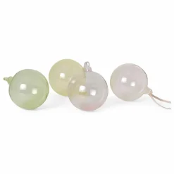 Boules de Noël en verre - Set de 4 | Pastel