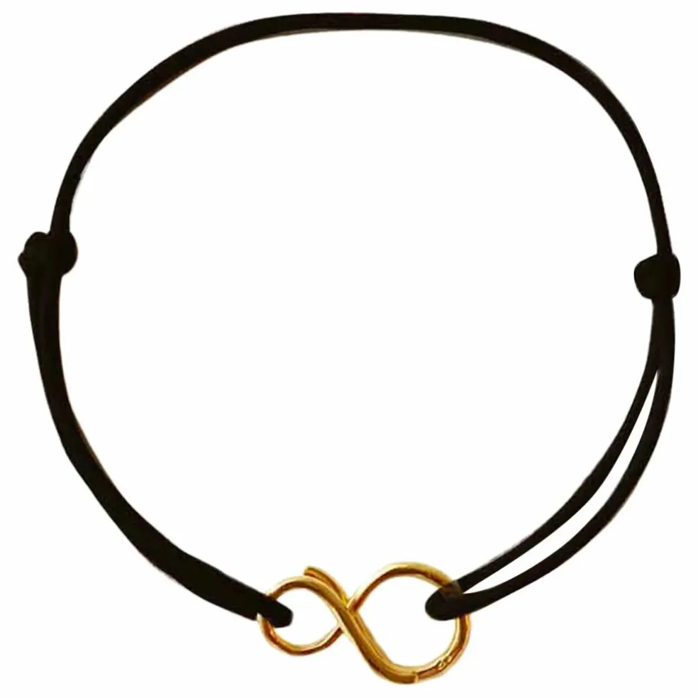Bracelet Cordon Mini-Infini | Noir
