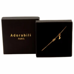 Bracelet Duo Charms Lune | Doré