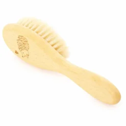Brosse à cheveux hérisson en hêtre et poils de soie