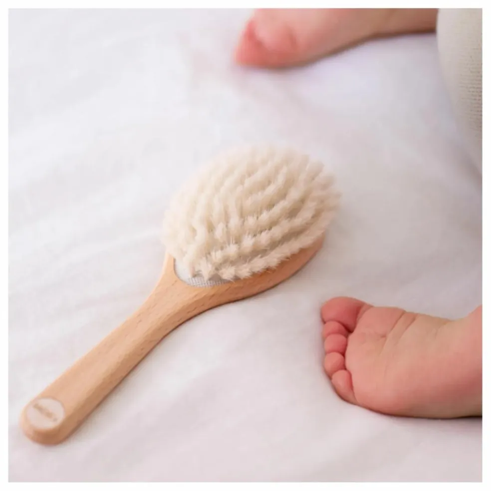 Brosse de soin pour les bébés | Bois clair