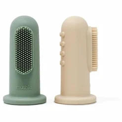 Brosses à dents bébé - Set de 2 | Vert amande