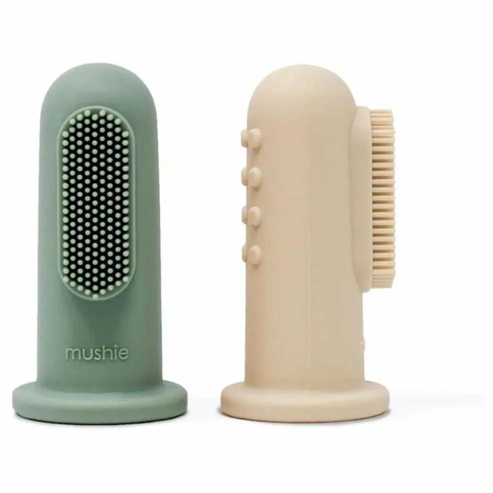 Brosses à dents bébé - Set de 2 | Vert amande