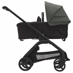 Bugaboo Dragonfly Poussette citadine complète châssis noir | Vert forêt