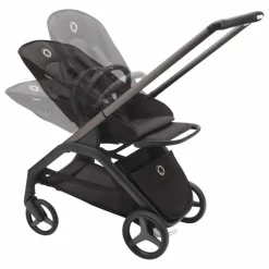 Bugaboo Dragonfly Poussette citadine complète châssis noir | Taupe