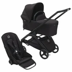 Bugaboo Dragonfly Poussette citadine complète châssis noir | Noir
