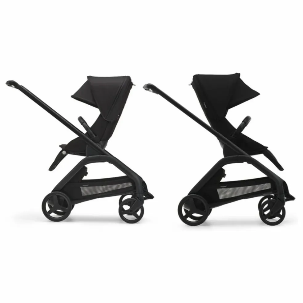 Bugaboo Dragonfly Poussette citadine complète châssis noir | Noir