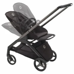 Bugaboo Dragonfly Poussette citadine complète châssis noir | Noir