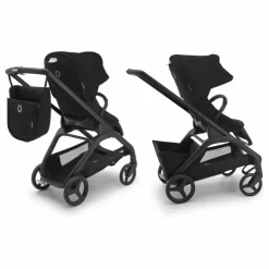 Bugaboo Dragonfly Poussette citadine complète châssis noir | Noir