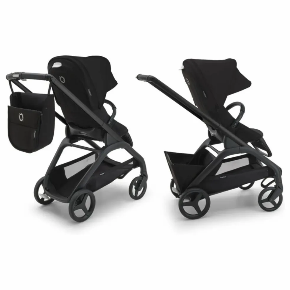 Bugaboo Dragonfly Poussette citadine complète châssis noir | Noir