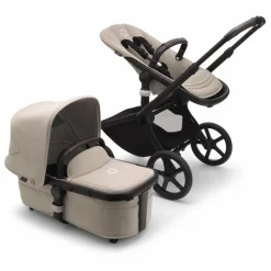 Bugaboo Fox 5 Poussette tout-terrain complète châssis noir | Taupe