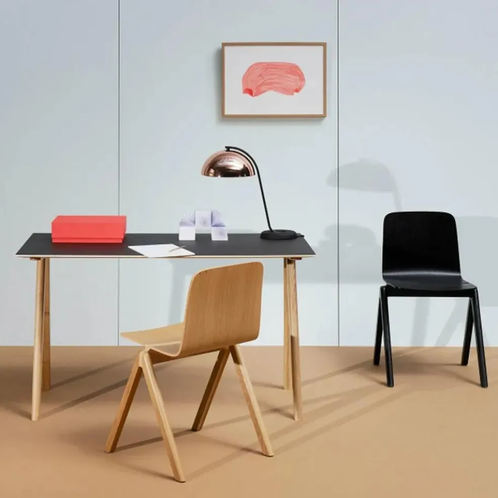 Bureau CPH 90, chêne, revêtement gris, Ronan et Erwann Bouroullec | Gris