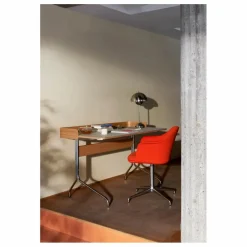 Bureau Pavilion AV17, piètement chromé | Chêne