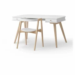 Bureau Wood, 66 cm et chaise Wood | Blanc