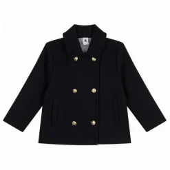 Caban Double Boutonnage Laine | Bleu nuit