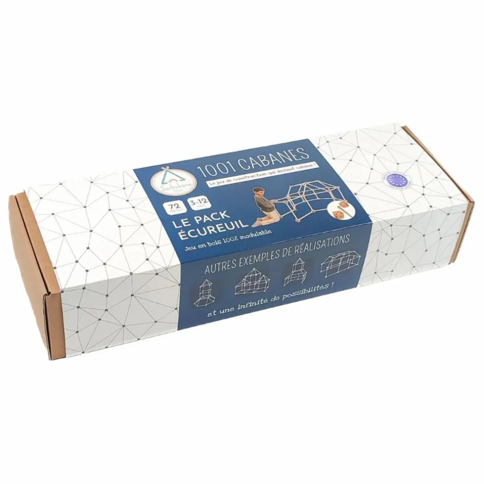 Cabane à construire - Pack Ecureuil - 72 pièces