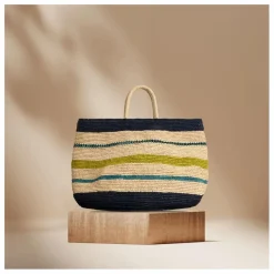 Cabas Boala Raphia | Bleu marine